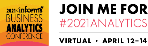 Join me for #2021Analytics | Virtual, April 12-14